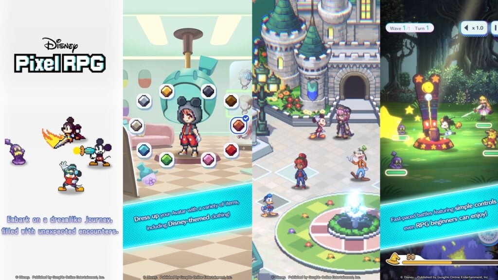 与米奇和朋友在迪士尼Pixel RPG的战斗，现在要进行预注册