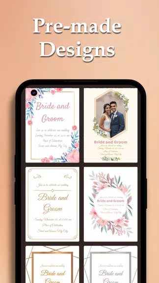 Custom Wedding Cards Maker スクリーンショット 1