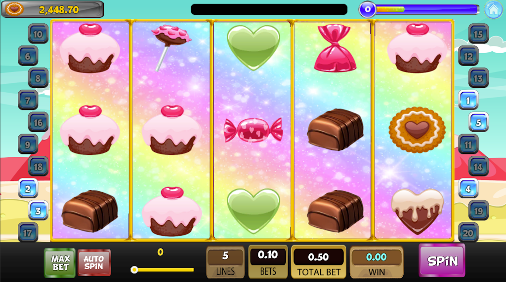 Candy Sweet Slot machine Ảnh chụp màn hình 2