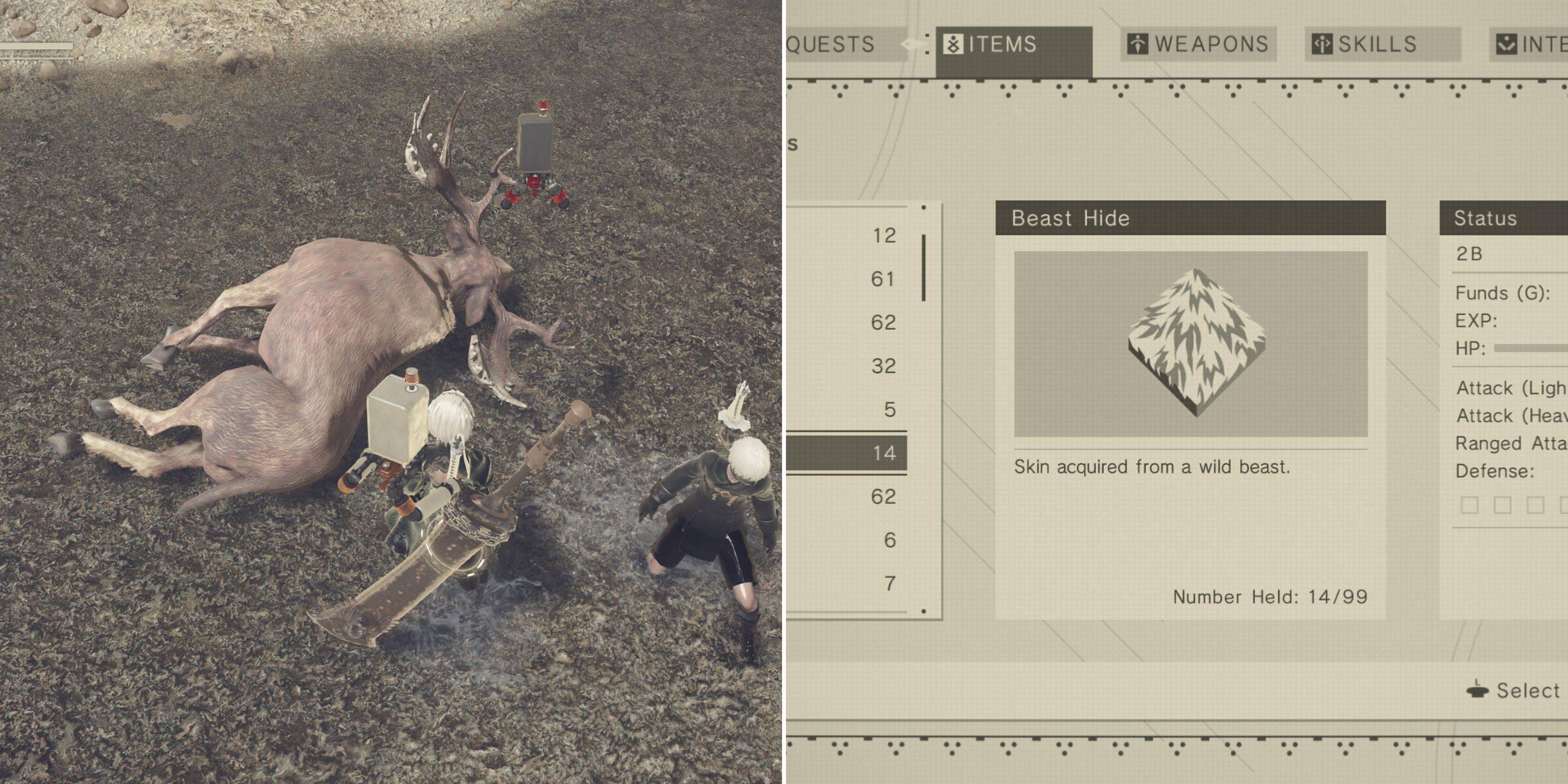 Beast Hide Location Guide: Essential Nier: Automata Loot