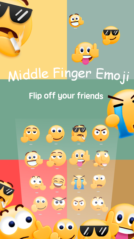 Schermata Middle Finger Emoji Sticker 1