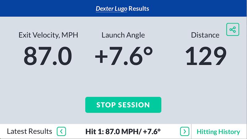 Schermata SmartPitch Speed Gun w Hitting 2