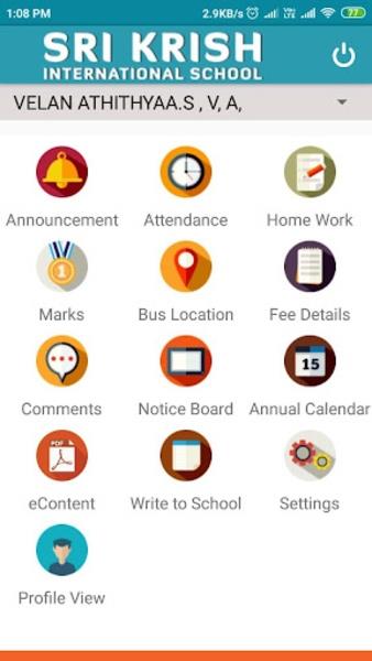 Sri Krish International School Captura de pantalla 1