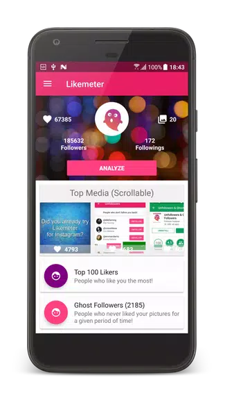 Likes & Ghost Followers for Instagram スクリーンショット 1