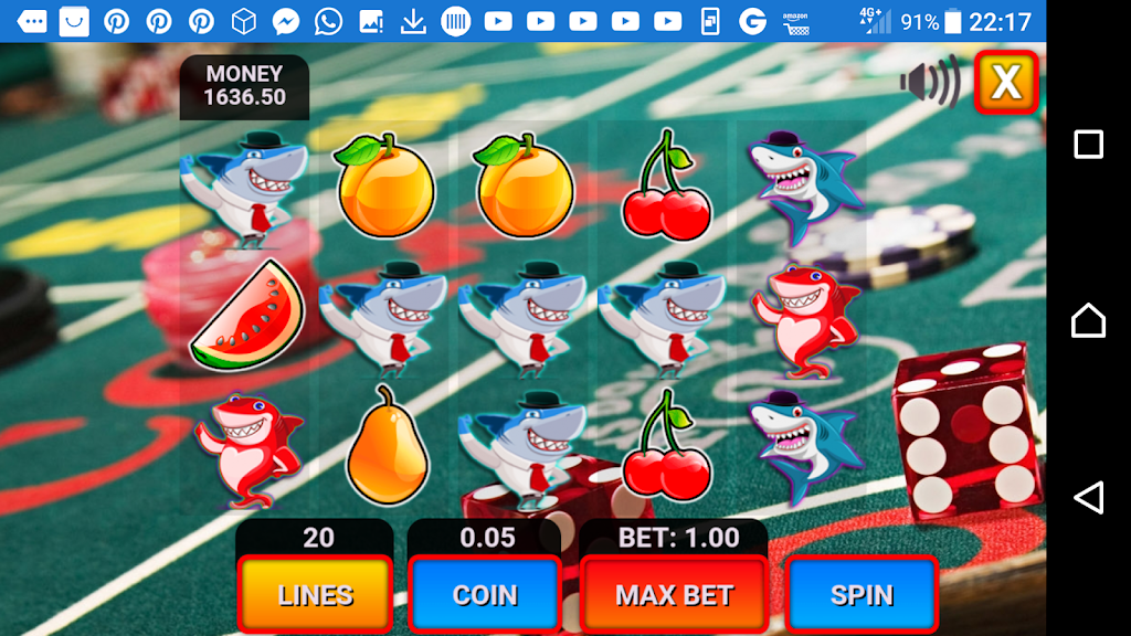 shark fruit casino slots machines Captura de tela 3