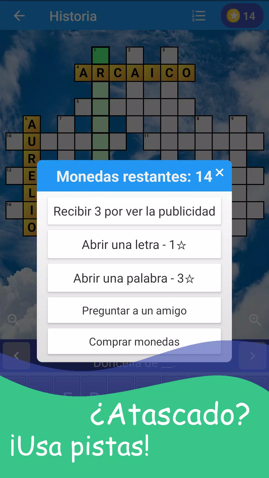 Crucigrama en español Captura de tela 4