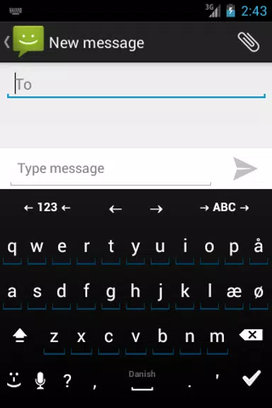 Danish for AnySoftKeyboard Capture d’écran 1