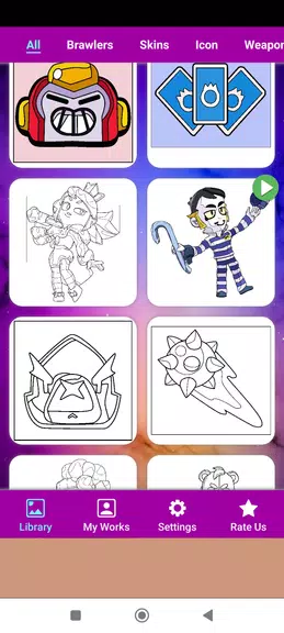 Coloring Book of Brawl S. Fans Скриншот 3