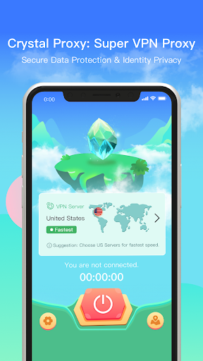 Crystal Proxy: Super VPN Proxy Ảnh chụp màn hình 1