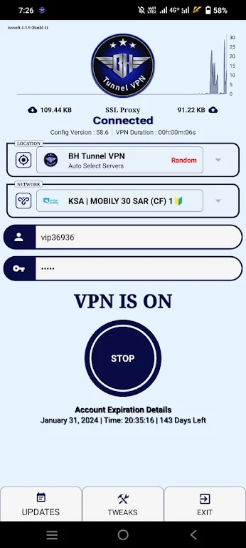 BH Tunnel VPN應用截圖第2張