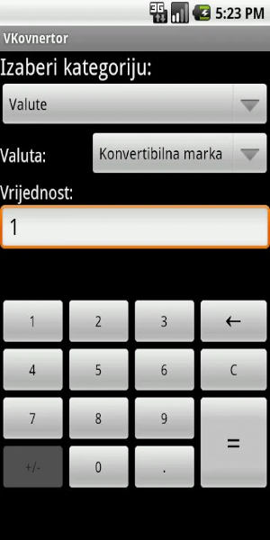 VKonvertor - konvertor valuta应用截图第1张