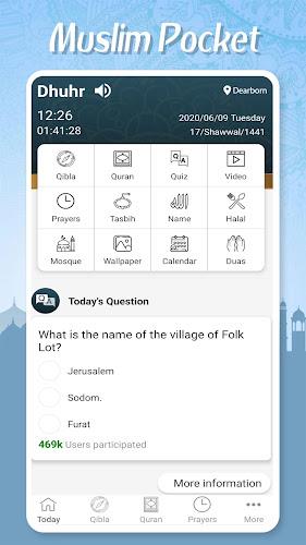 Muslim Pocket - Prayer Times, 應用截圖第1張