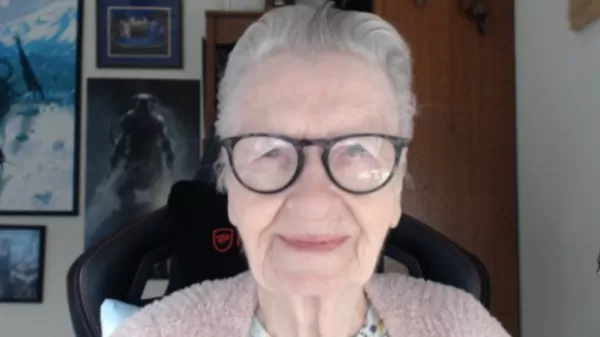 Shirley Curry, also known as Skyrim Grandma, playing Oblivion Remastered