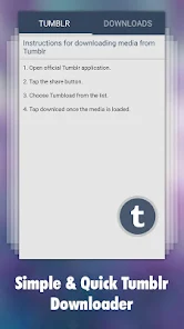 Photo & Video Explorer and Downloader for Tumblr應用截圖第1張
