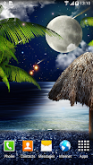 Tropical Night Live Wallpaper ภาพหน้าจอ 1
