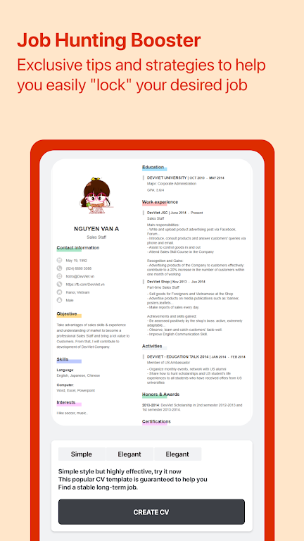 Cover Letter for Job App ภาพหน้าจอ 4