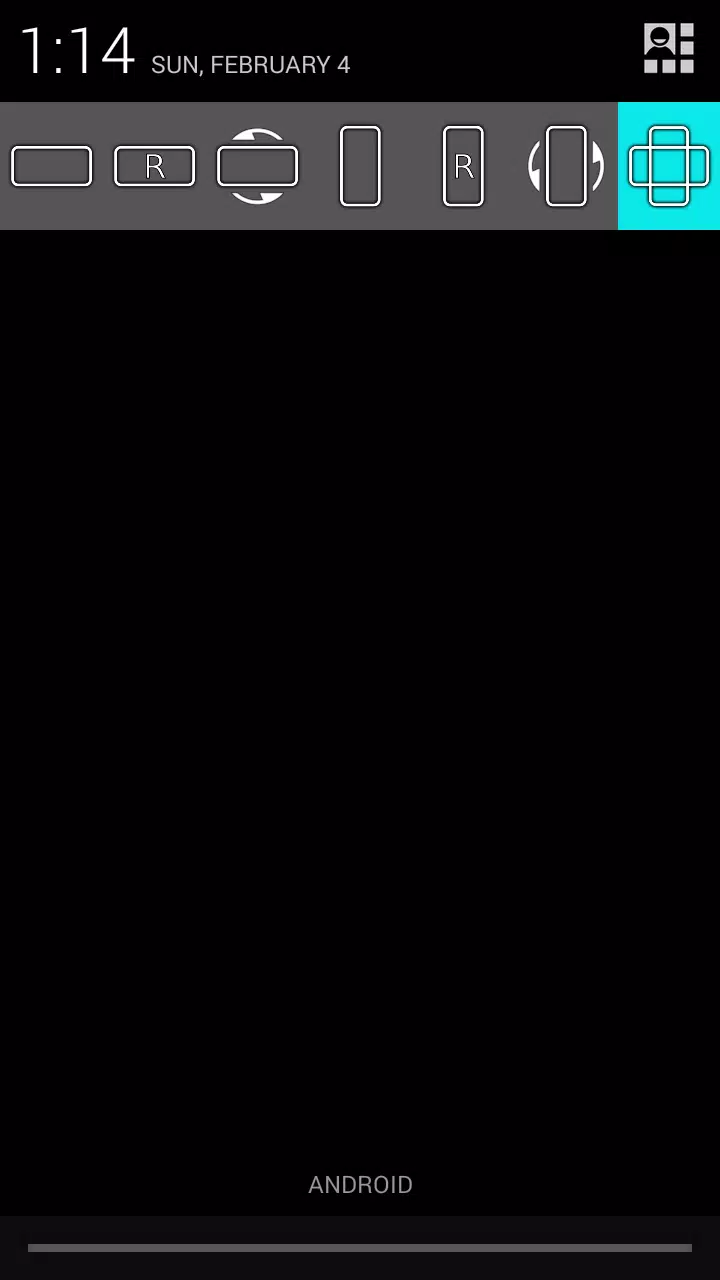 Schermata control screen rotation 3