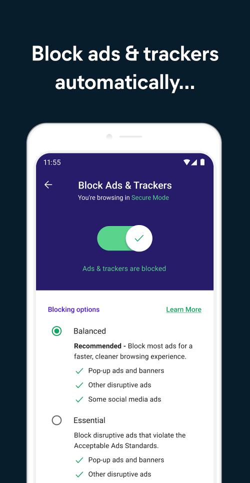 Avast Secure Browser Tangkapan skrin 4