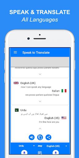 Speak and Translate All languages Voice Translator Schermafbeelding 2