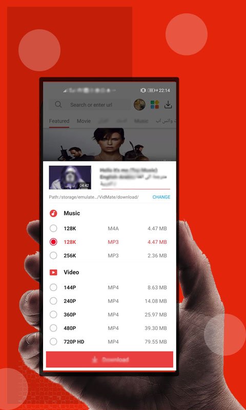 HD vidmax mat-video music status downloander ဖန်သားပြင်ဓာတ်ပုံ 3
