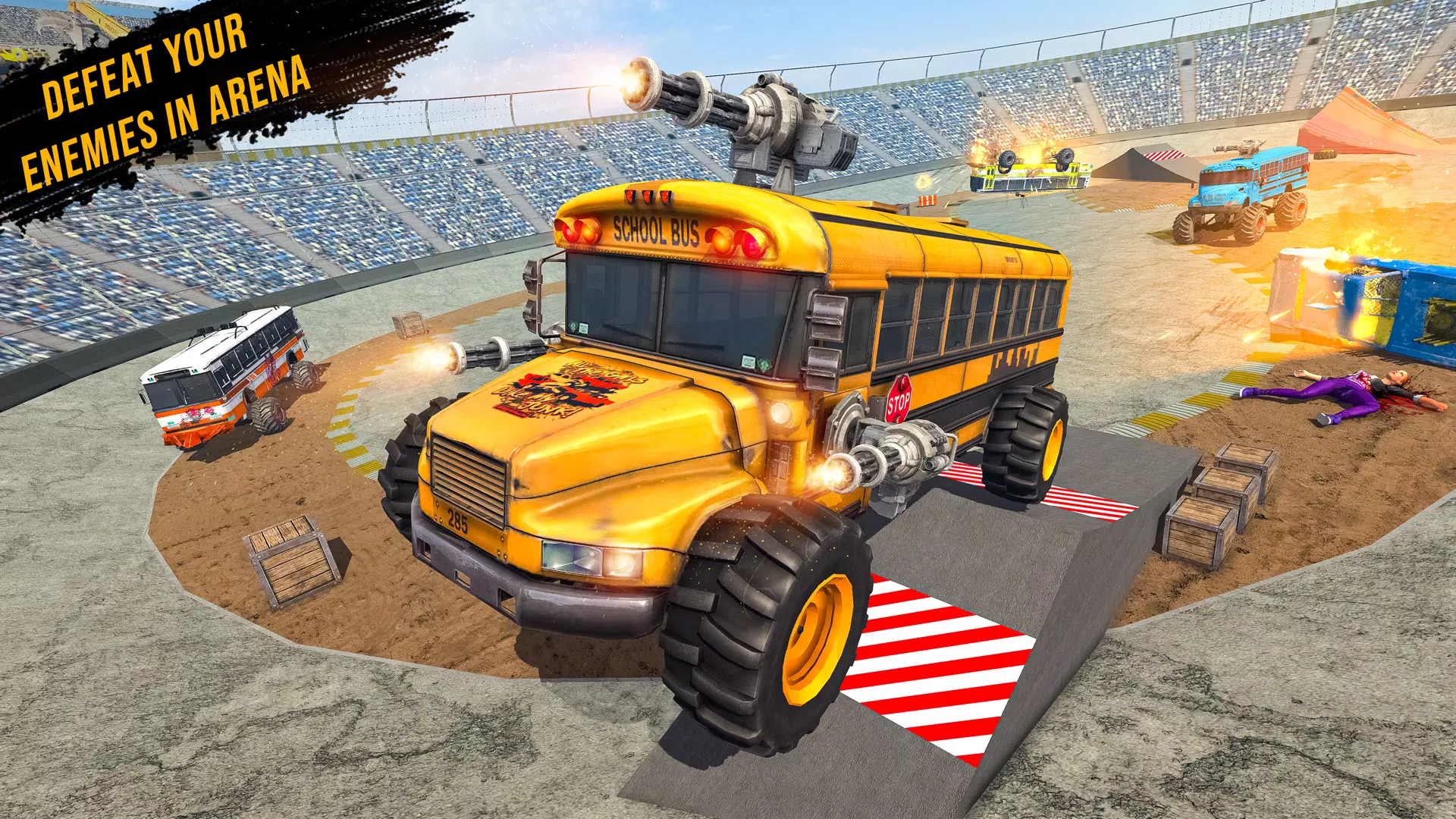 Monster Bus Derby Destruction Capture d’écran 1