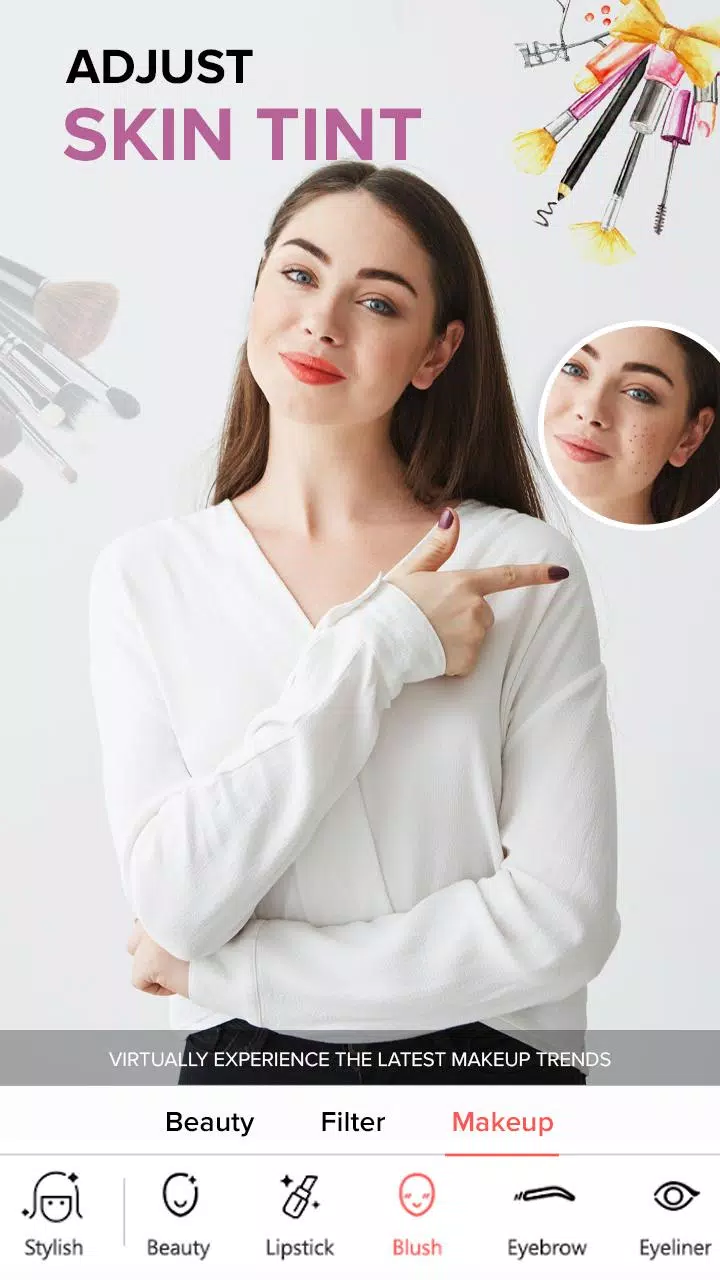 Beauty Camera : You Makeover Скриншот 1