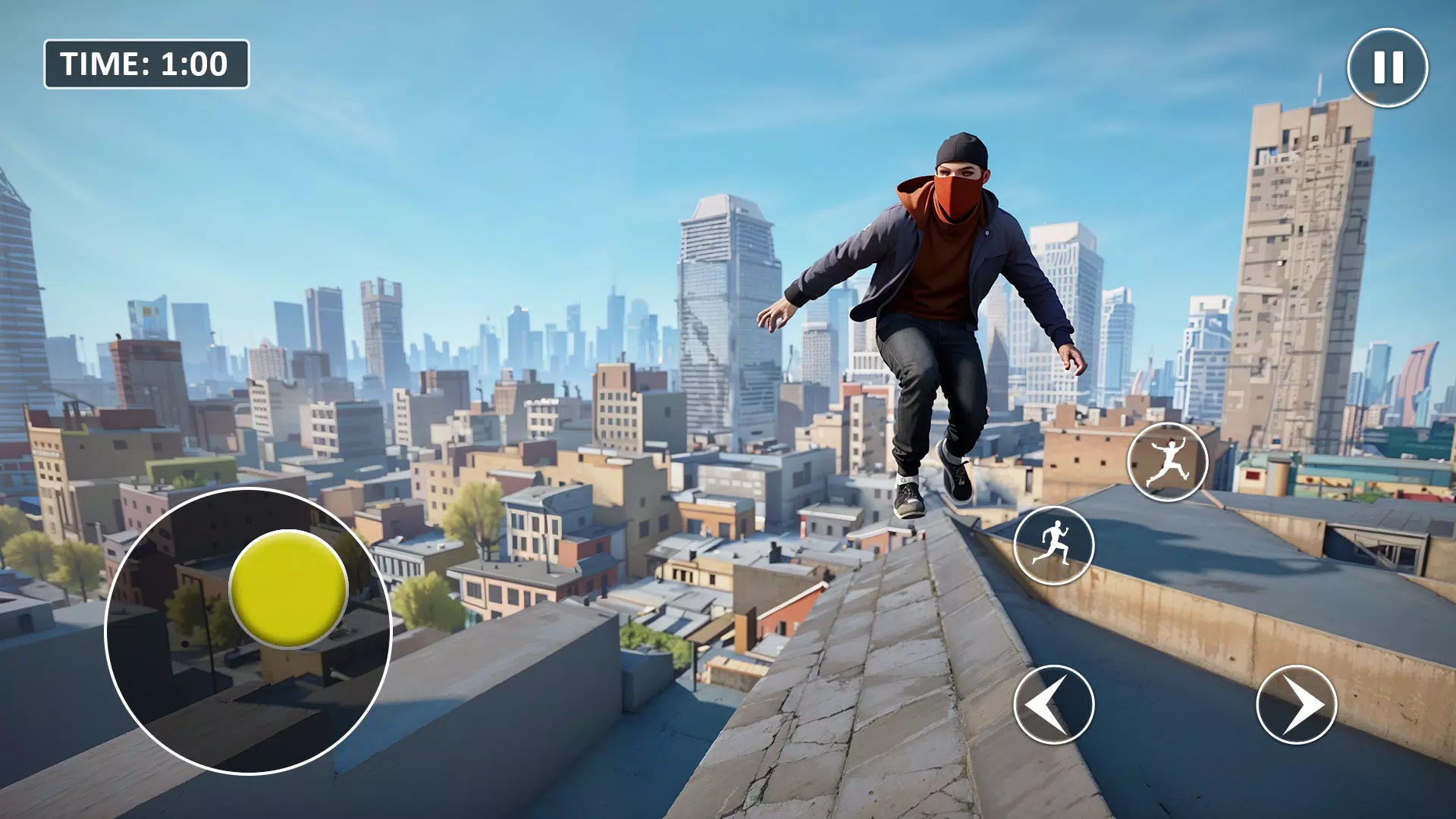 Go Up Rooftop Run Parkour Game Screenshot 3