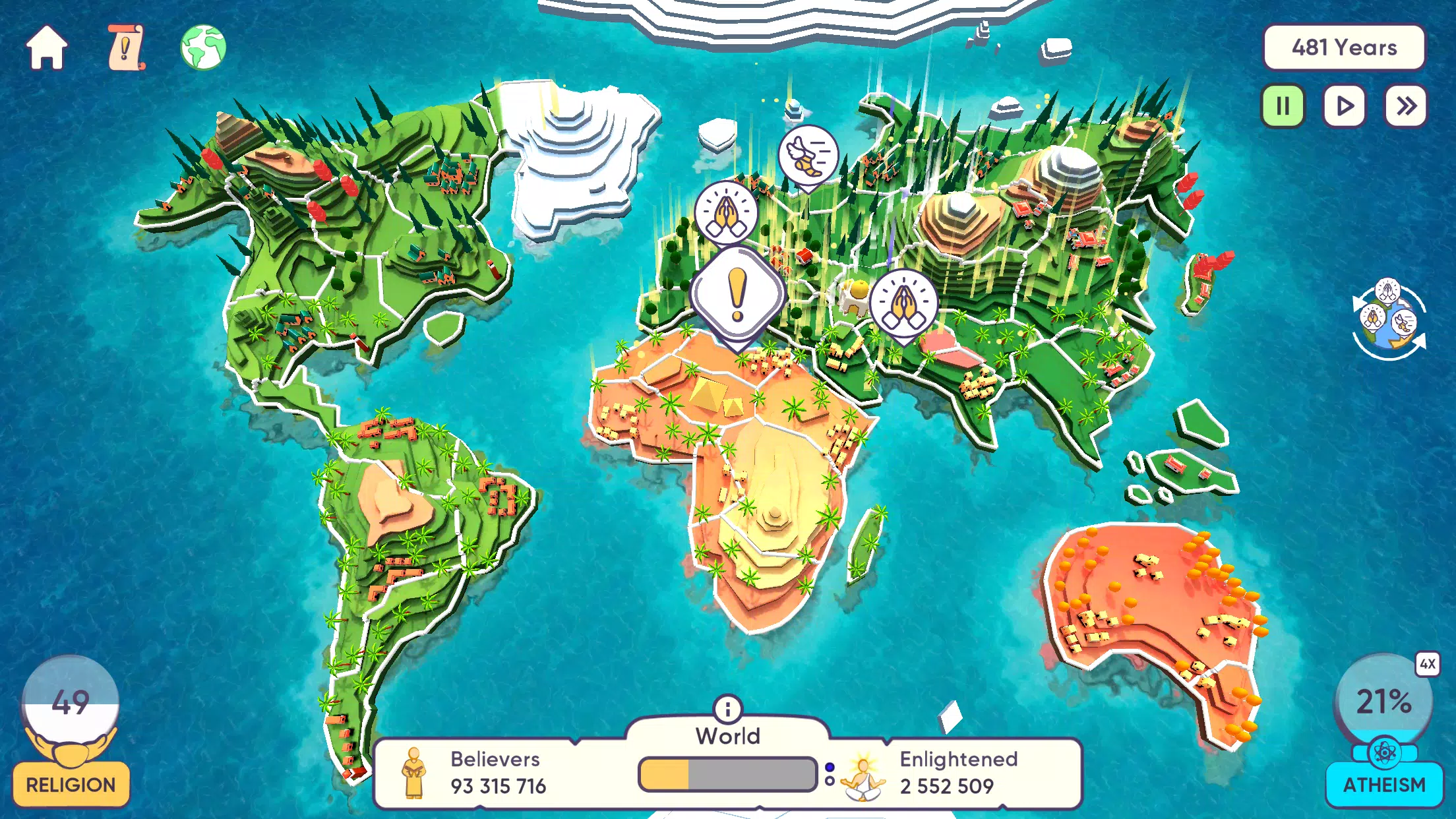 Religion Inc. The game god sim Screenshot 4