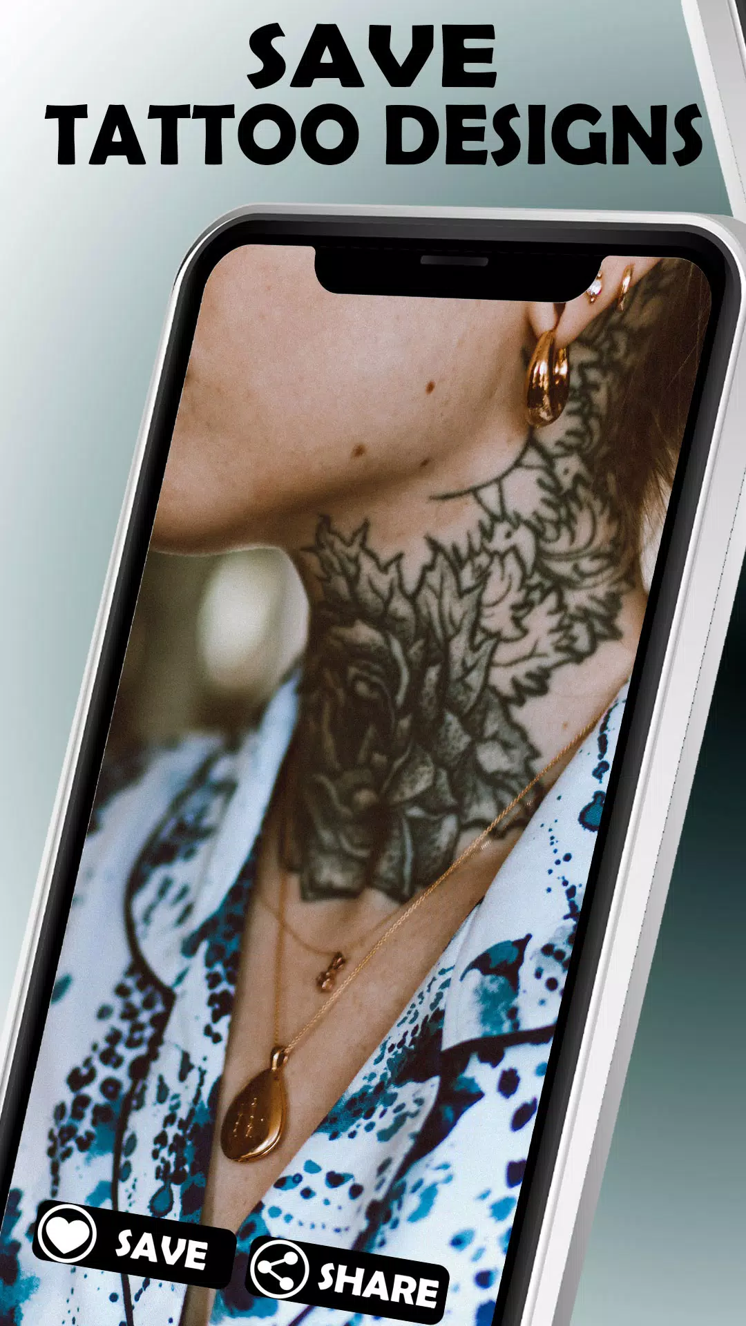 Neck Tattoo Designs Captura de pantalla 2