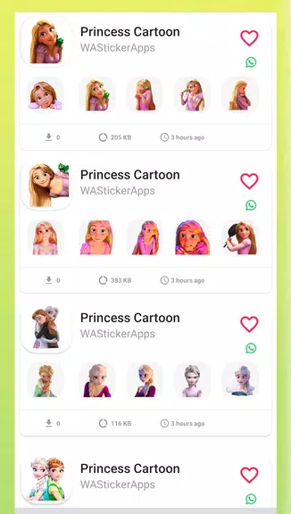 Princess Animated Stickers Screenshot 1