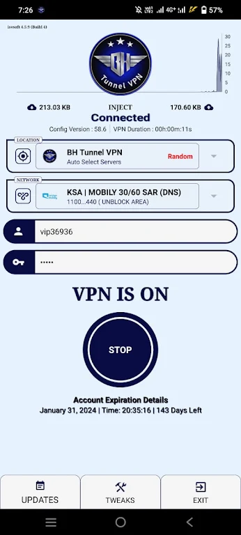 BH Tunnel VPN應用截圖第3張