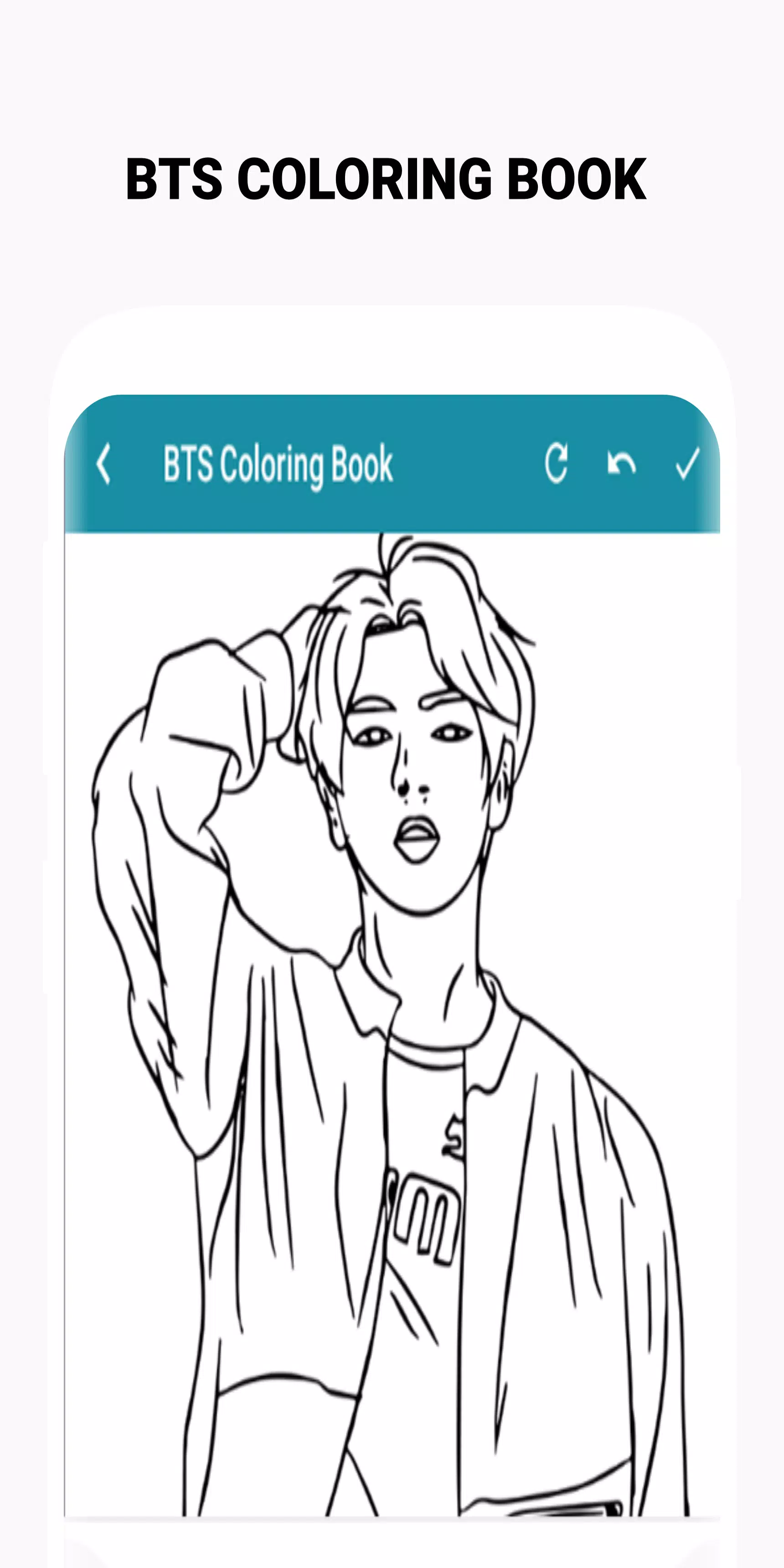 BTS Coloring Book Captura de pantalla 3
