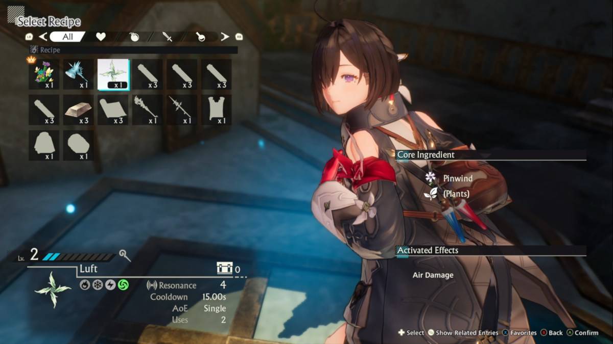 Mga uri ng synthesis sa Atelier Yumia