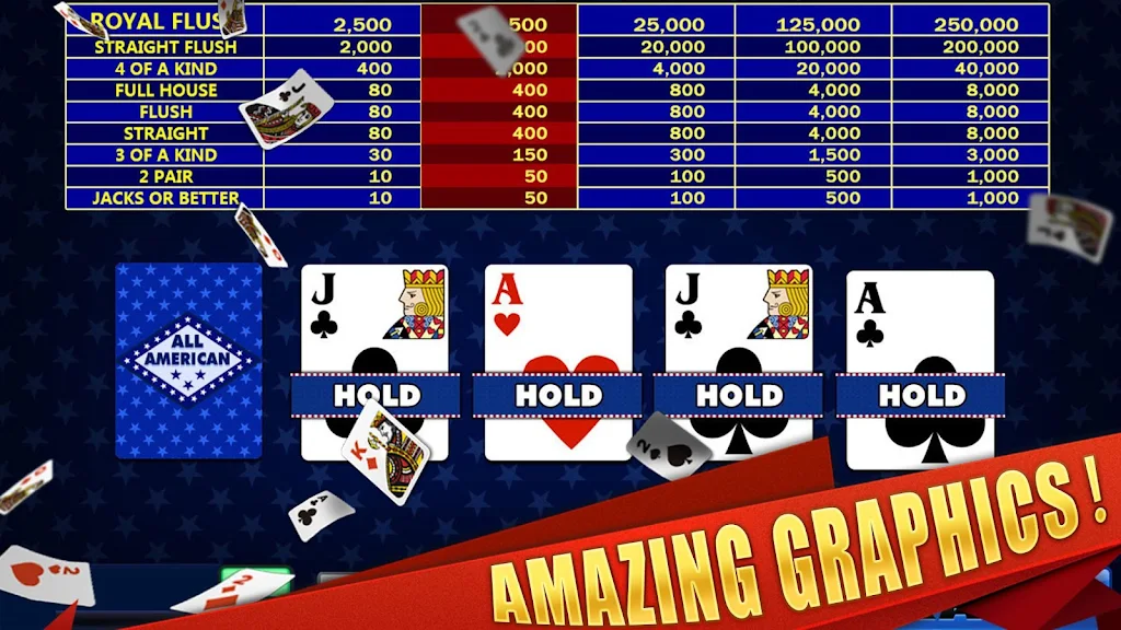 All American & Double Bonus - VIDEO POKER Screenshot 2