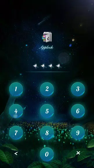 Schermata AppLock Theme Flying Butterfly 2