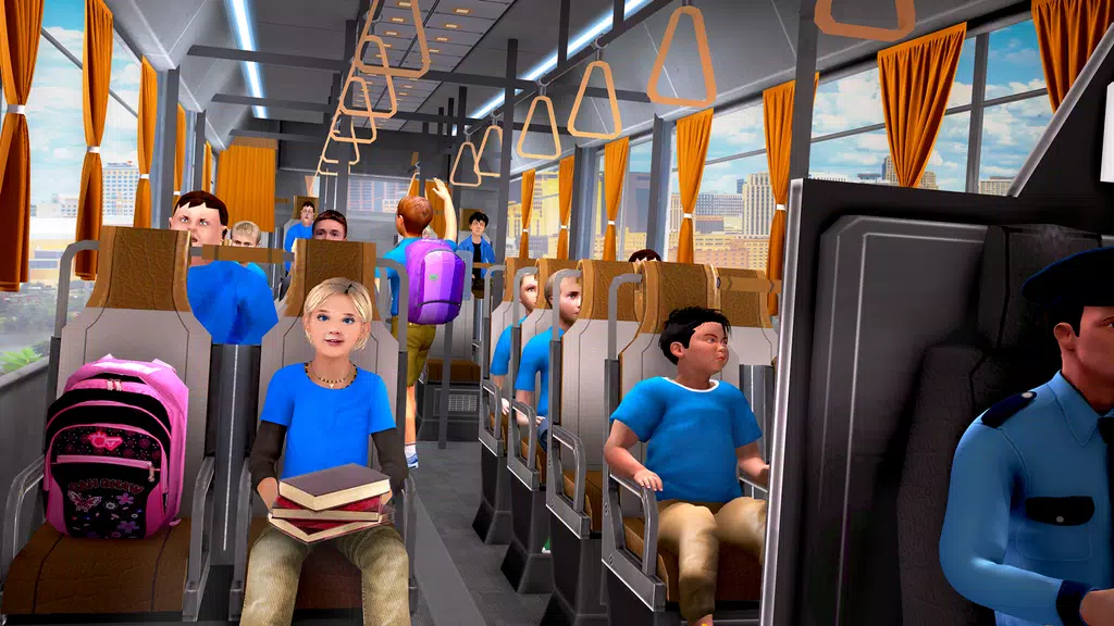 School Bus Coach Driver Games Capture d’écran 3