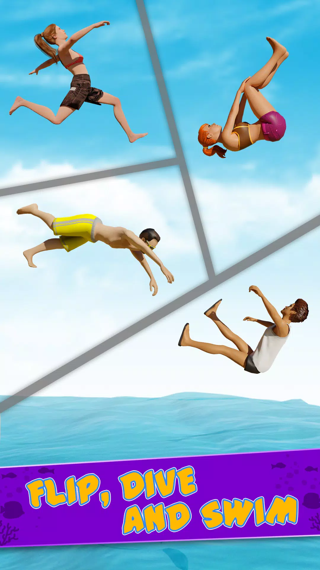 Cliff Flip Diving 3D Flip Capture d’écran 3