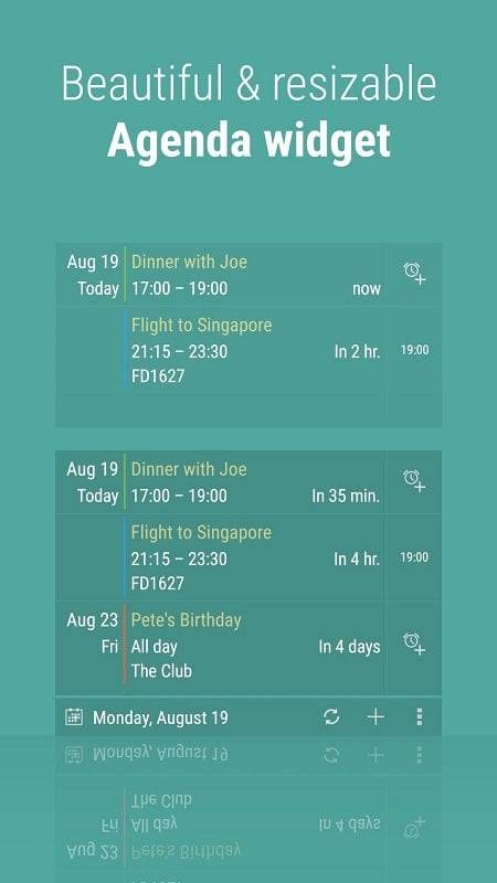 Calendar Widget: Month/Agenda應用截圖第3張
