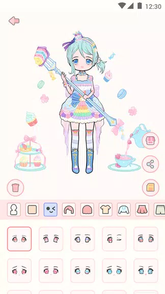 Cute live star:dress up avatar Zrzut ekranu 2