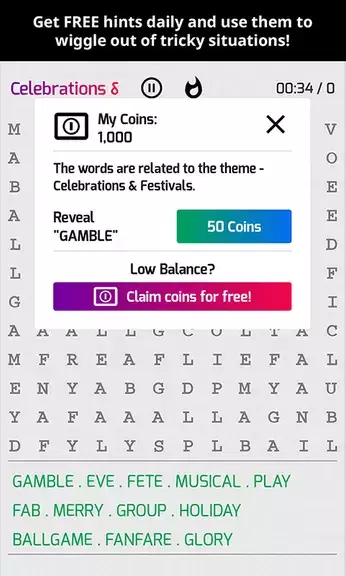 Super Word Search Puzzles Ảnh chụp màn hình 3