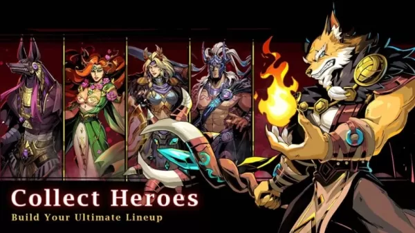 神話英雄群像，首位為阿努比斯風格戰士