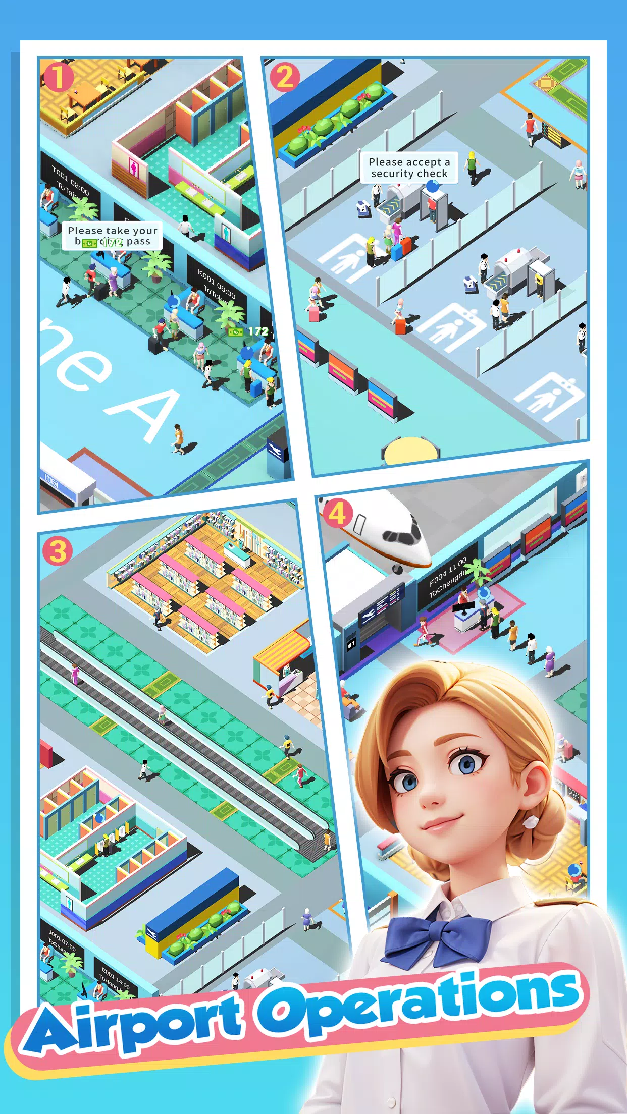 Happy Airport：Simulator 스크린샷 4