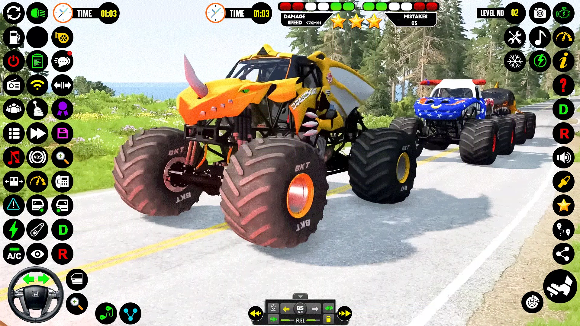 Monster Truck Racing: Truck 3D Captura de pantalla 4