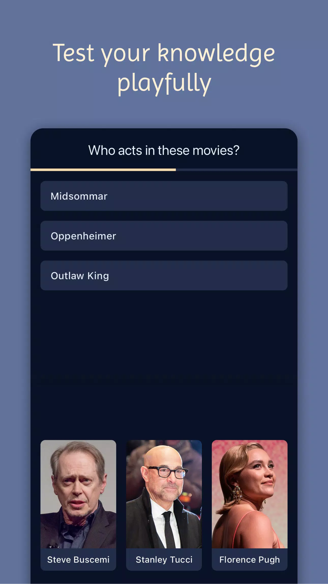 Movie & Actor Quiz Capture d’écran 1