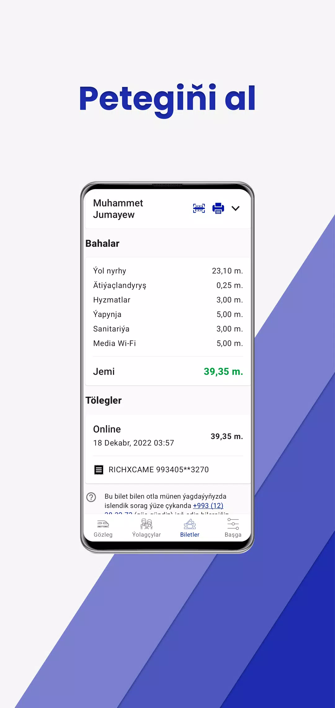 TurkmenistanRailways Captura de tela 4
