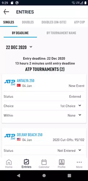 ATP PlayerZone Captura de tela 3