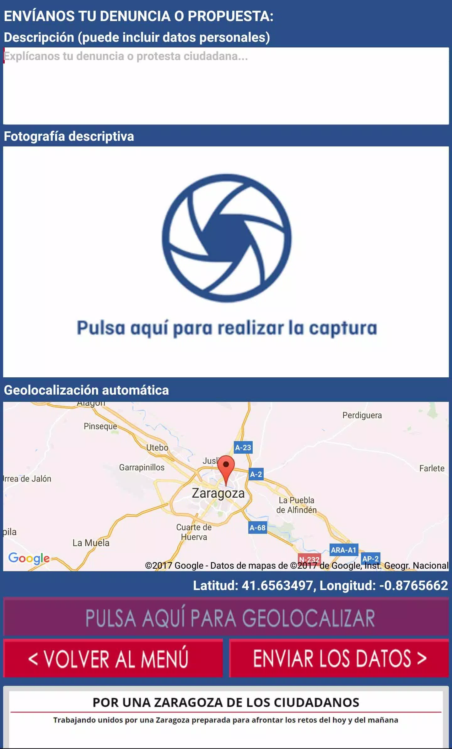 Zaragoza Ciudadana ဖန်သားပြင်ဓာတ်ပုံ 3