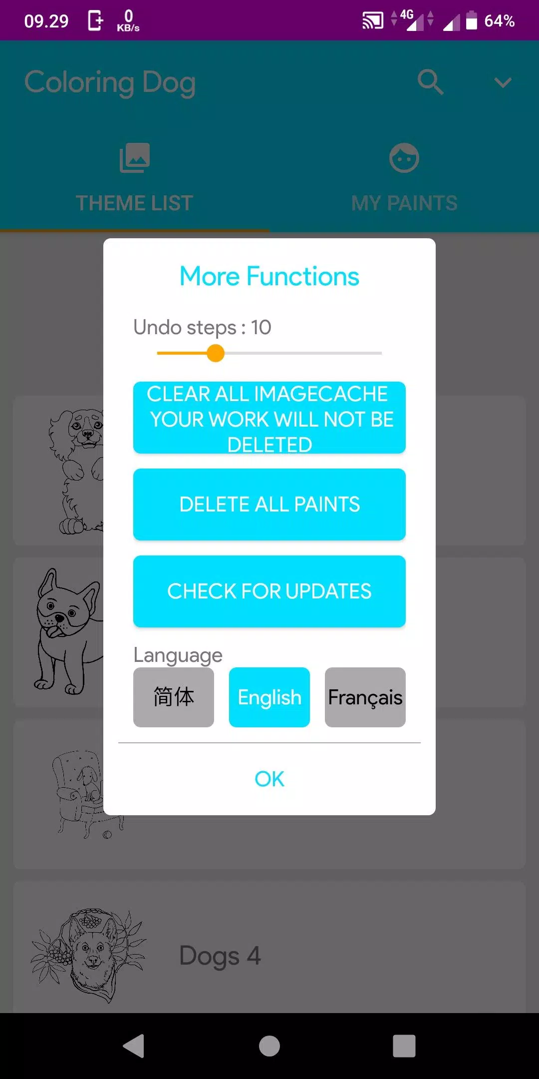 Coloring Dogs Screenshot 2