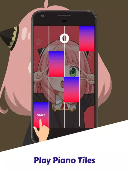 Spy X Family Game Piano Tiles 스크린샷 2