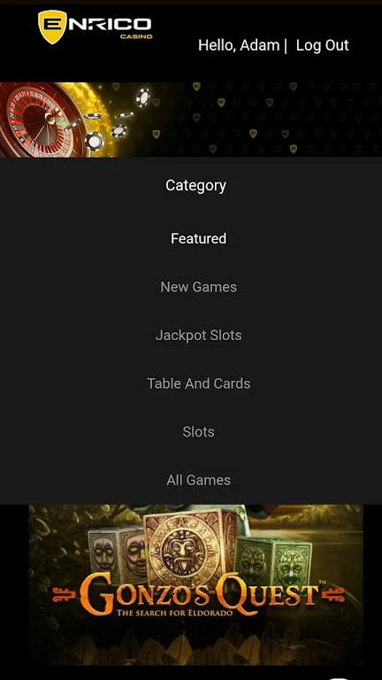 Enrico Casino Скриншот 2